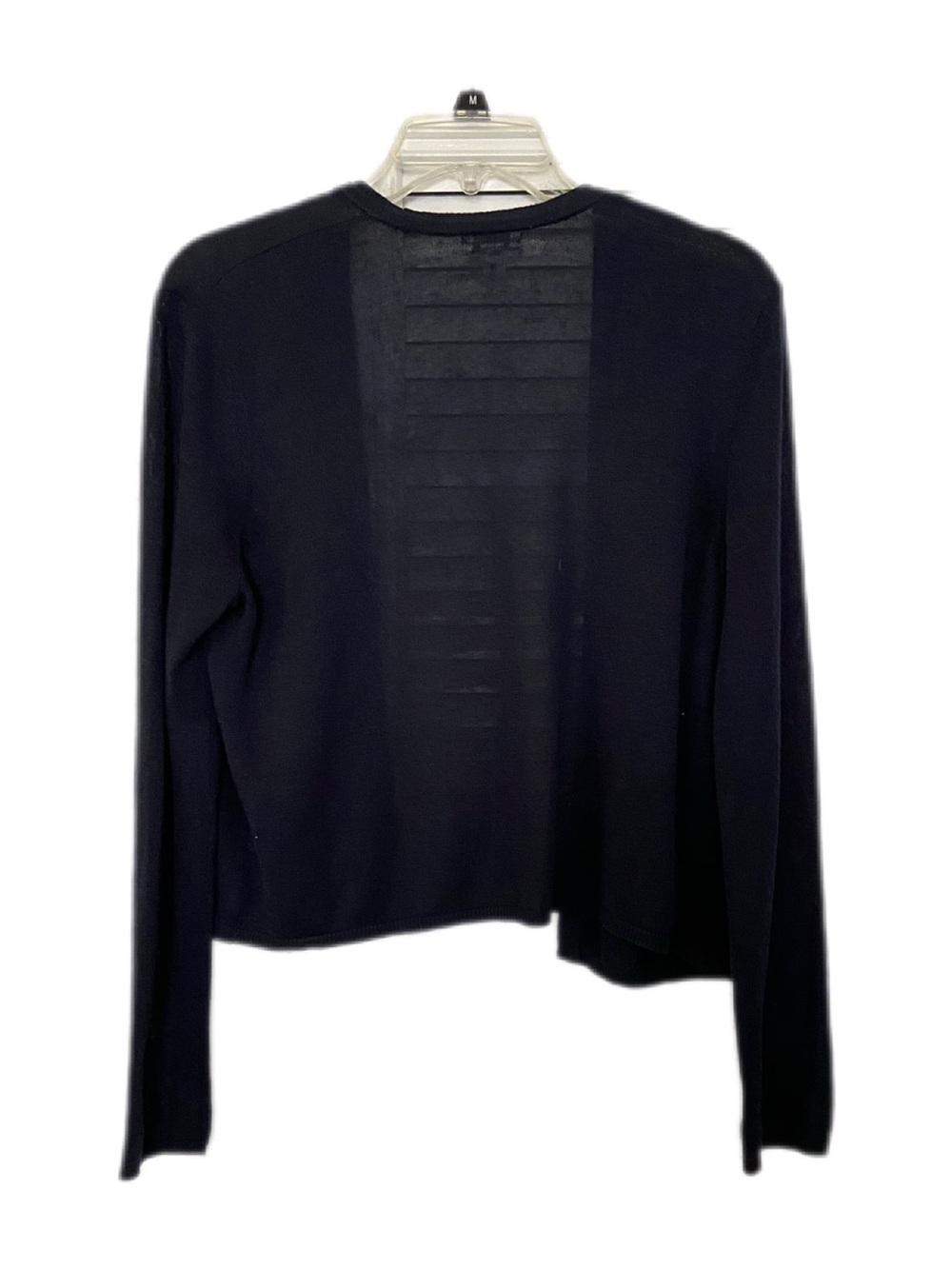 J. Jill Navy Linen Blend Open-Front Cardigan Size Small - Picture 3 of 12